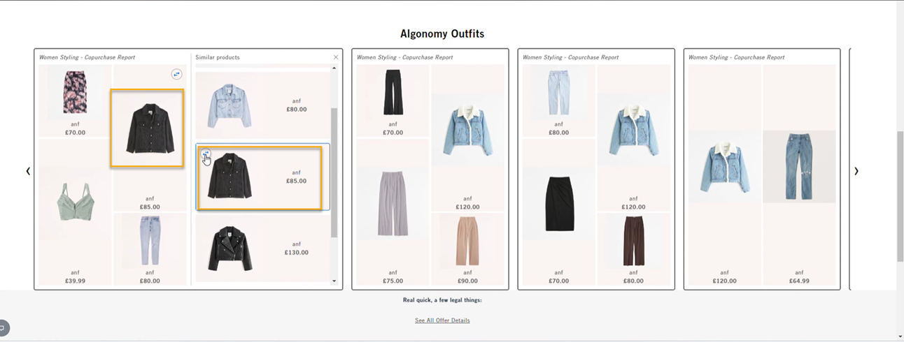 A screenshot of a clothing store

Description automatically generated